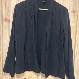 Eileen Fisher Black Textured Blazer